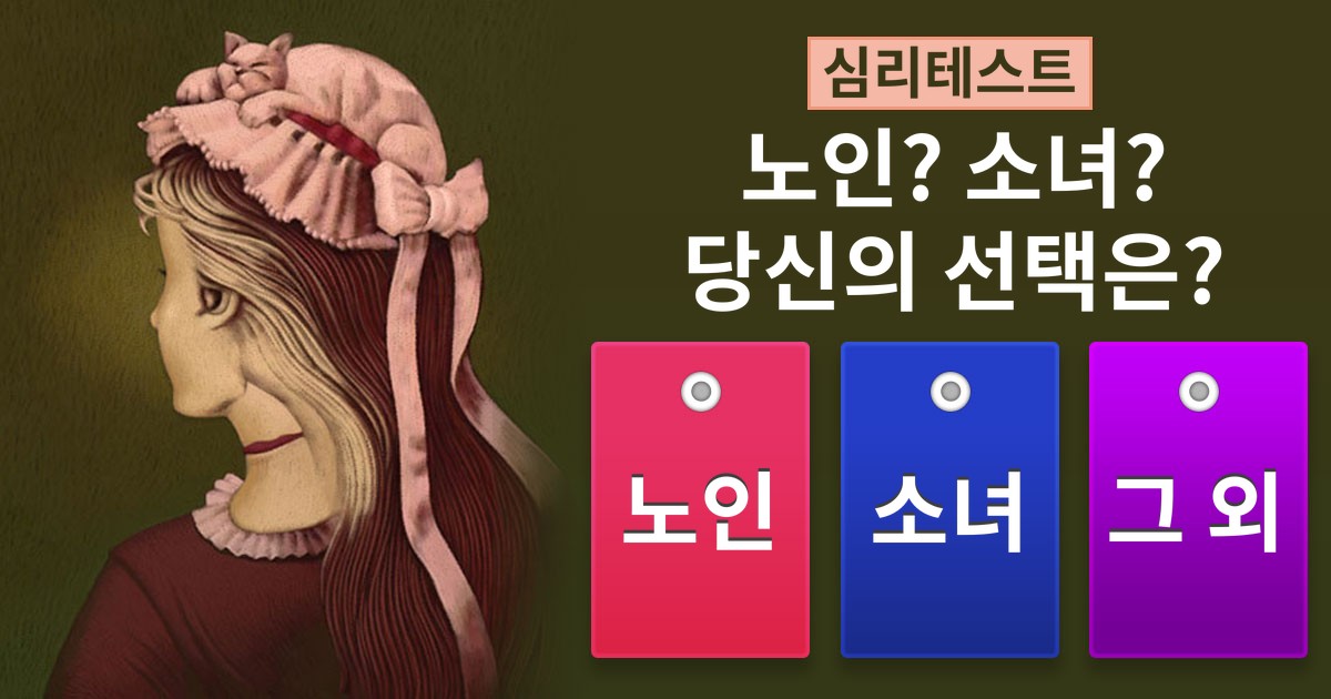 [심리테스트] 노인? 소녀? 과연 당신의 선택은...?
